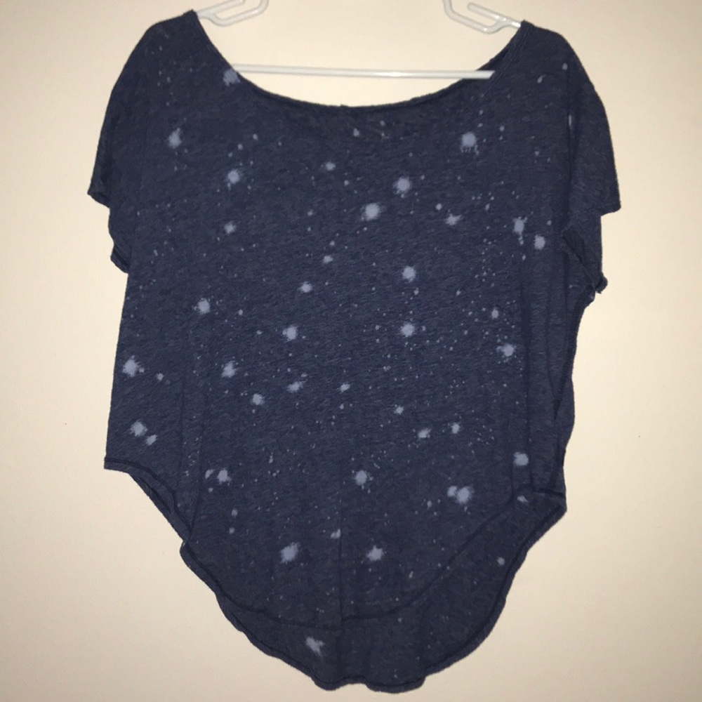 Blue flowy Vans Top